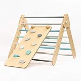 almohada triangular bebe  leg&go Triángulo de escalada con rampa, triángulo pastel, juego de climbing con rampa