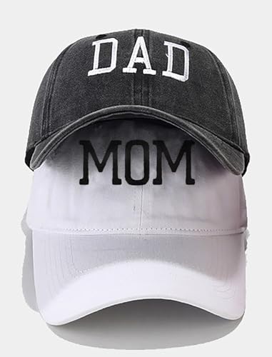 Image of XYIYI 2 Pack Unisex Washed Vintage Baseball Cap Golf Dad Hat Adjustable Classic Low Profile Plain Cap for Men Women
