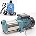 Produktbild DAMBAT / WEISBACH Kreiselpumpe Hauswasserwerk Gartenpumpe INOX 1300W 6000L/H - 5,5bar + Steuerung