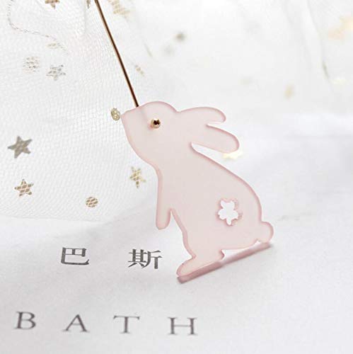 Pingyongchang Cute Animals Rabbit Bunny Acrylic Dangle Drop Harajuku Lightweight Earrings for Girls Women Easter Jewelry Birthday Gift - Image 6