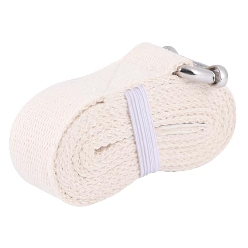MAGICLULU - MAGICLULU Sangle de Yoga Coton Pur Bande Élastique Multifonctionnelle pour Étirement Pilates et Fitness Ceinture Réglable pour Adultes et Garçon Fille Amélioration Flexibilité et