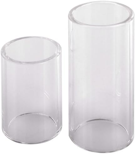Rocktile Glass Slide (Bottleneck) Pair Consisting of 4 cm and 6 cm Length