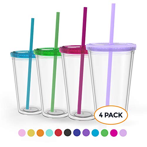 Maars Classic Insulated Tumblers 16 oz | Double Wall, Reusable Plastic Acrylic