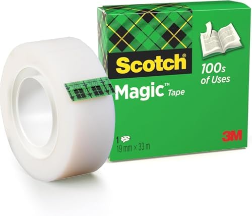 Scotch Magic Tape, 1 Roll, 19 mm x 33 m