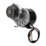 Motore a spazzola DC da 250 W, 12 V/24 V/36 V, motore a riduttore elettrico, puleggia in rame puleggia (36 V)