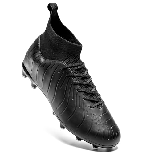 Men's Women's Soccer Shoes High-Tops Lace-Up Non-Slip Spikes Outdoor Sports Athletic Football Cleats3