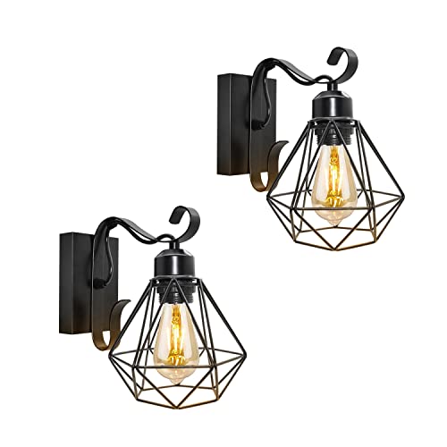 【Facile da installare】 Questo E27 Applique da Parete Industriale è pratico, facile da installare e rimuovere, e viene fornito con accessori. Struttura semplice, stile retrò e linee lisce possono decorare perfettamente qualsiasi spazio.
