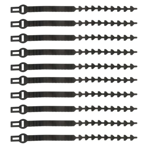 NUOBESTY Lot de 10 Sangles Réglables en Caoutchouc pour Branches D’Arbres Fruitiers 24 CM et 58 CM Liens Flexibles pour Plantes et Jardinage Attaches Résistantes pour Fixation