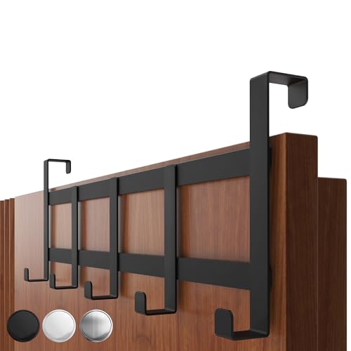 4smile Türgarderobe Schwarz Einhängen Türhakenleiste