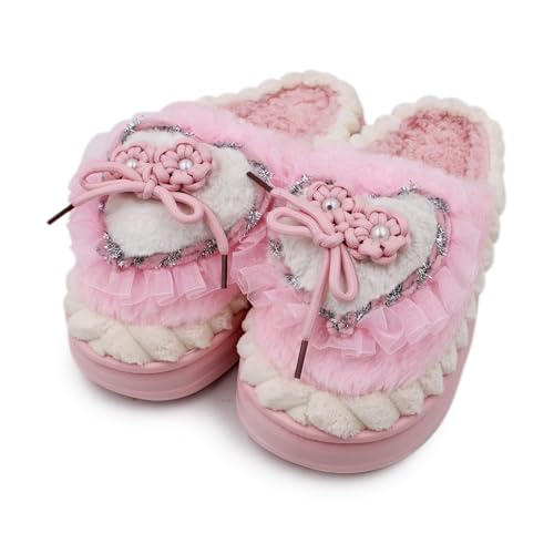 Image of VRITRAZ Women's Comfort Slip On Closed Toe Warm Winter with Cute Design print House Clog Indoor Slipper