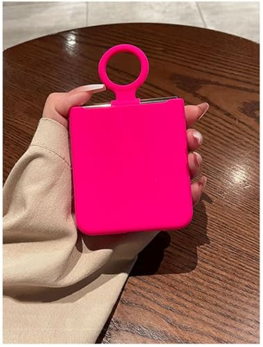 Image of MIDOS Back Cover Compatible with Samsung Z Flip 3 Silicone Case Full Protection Shock Proof Case for Samsung Galaxy Z Flip 3 (Hot Pink)