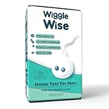 Wiggle Wise Fertility Test Kit for Men – Sperm Count Home Test Kit for Male Fertility – at-Home Semen Analysis Shows Normal or Low Sperm Count – Fast, Private, Easy to Use