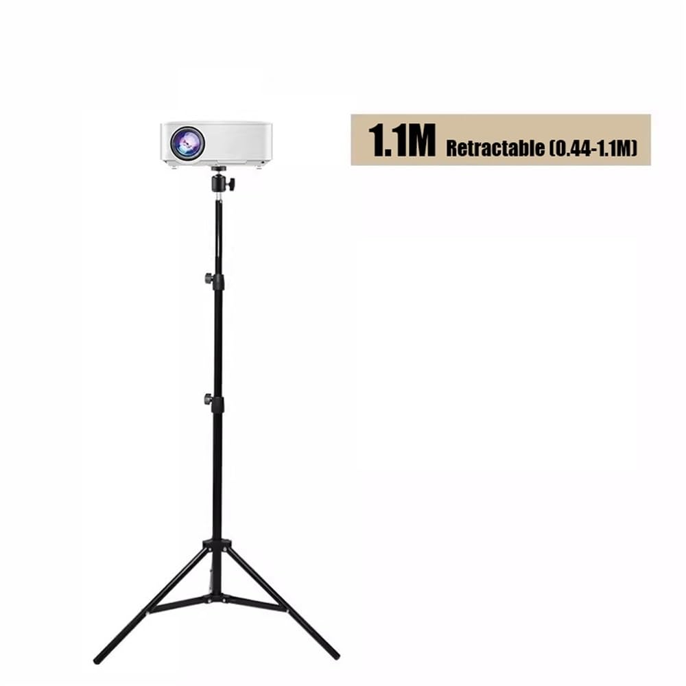 Supporto per Proiettore Treppiede da Pavimento Staffa for proiettore Domestico Staffa Triangolare telescopica da 6 mm Senza Fori for Desktop da Comodino Supporti per proiettori(Piccolo)