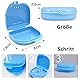 Voarge Zahnspangendose, Dental Box Zahnprothesenbecher Behälter Becher Dose Zahnprothese orthopädisch, 5 Stück Zahnspangenbox Prothesendose auch für Aufbissschiene