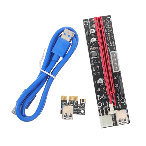 CIYODO Gpu Riser Adapter Card to Pcie Extension Cable Power Cable for Mining Rigs High-Speed Data Transfer Compatible Various Pcie Devices