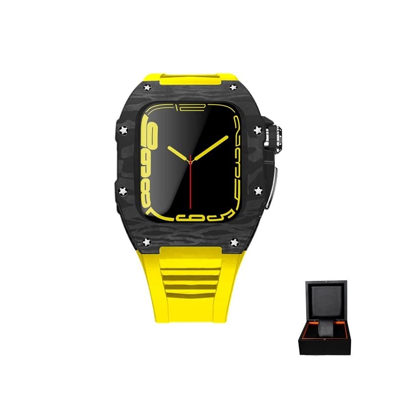 Kit boîtier en titane et carbone pour Apple Watch, l'élégance ultime
