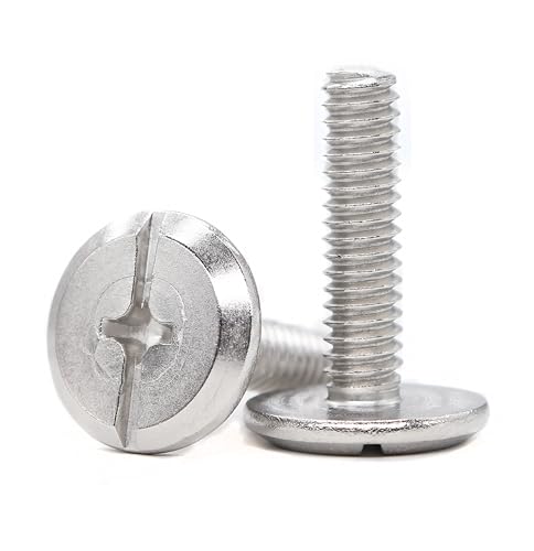 Image of cSeao Sidewalk Screws, 1 /4 inch-20 x 1 Inches, Fabric Fasteners for Hurricane Panels, Pack of 100
