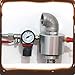 Stainless Steel Pneumatic Drum Pump - with Pressure Gauge & Safety Valve, Multi-Purpose Oil Transfer Pump for Water/Engine/Hydraulic/Gear Oil, Industrial Grade