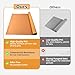 NZELSW Dance Floor Mat Non-Slip with Shoulder Strap Portable and Dance Resistance Band, Dance Floor for Ballet,Jazz, Pop Thick PVC Practice Floor Reusable Mat (Orange, 180cm*90cm*0.35cm)