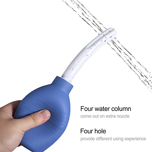 10 Oz Enema Bulb Kit With Storage Bag- Anal Or Vaginal Silicone Douche For Men Or Women - Comfortable Cleaner（Blue） #TOP3