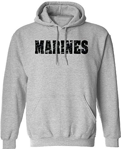 Joe's Usa Vintage Marine Grey Hoodies- Hooded Sweatshirt-4X-Large #TOP10