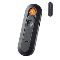 Feuerzeug Elektrisch, Wiederaufladbares elektronisches Feuerzeug mit USB-Anschluss, Winddicht, flammenloses Feuerzeug, Vatertagsgeschenk für Papa Opa, Geschenk Vatertag - Nur für Zigaretten