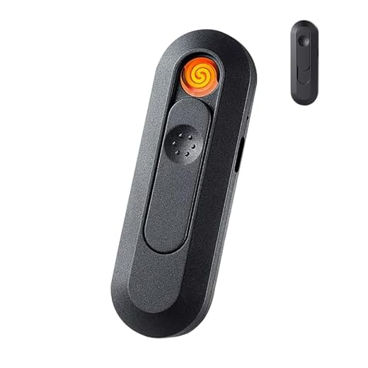 Encendedor eléctrico recargable con puerto USB, resistente al viento, sin llama, regalo del día del padre para papá y abuelo