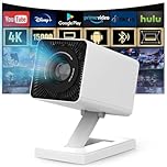 Mini Beamer Unterstützt 4K 1080P, Mini Projektor mit WiFi 6 und Bluetooth 5.4, Tragbarer Projektor mit Auto Keystone, 200-Zoll-Bildschirm, Smarter Beamer, kompatibel mit Laptops, Smartphone und TV