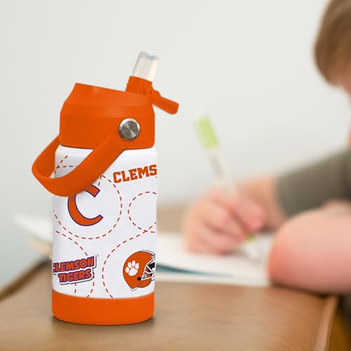 Image of Logo Brands NCAA Mascot Stainless-Steel Kids Bottle -Soft Silicone Mouthpiece, Easy To Carry, Kid-Friendly Design- Great For School & On-The-Go