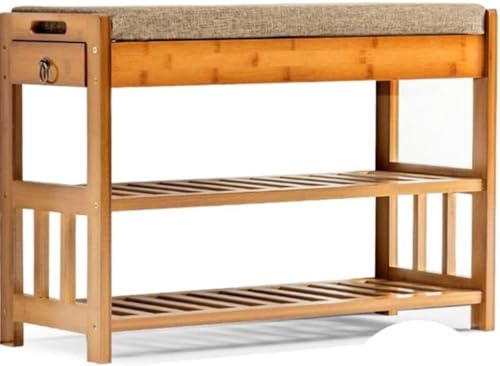 Banc de rangement pour chaussures d'entrée au design épuré - 2