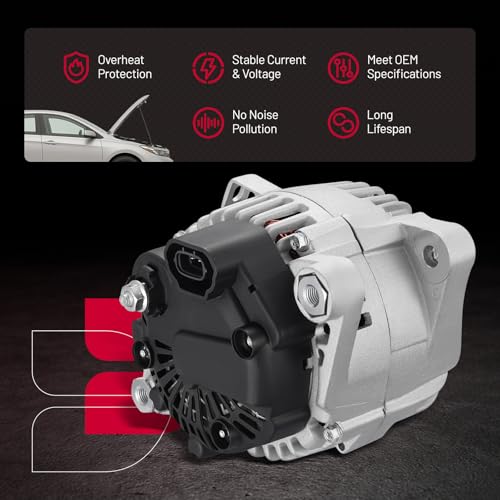 Image of BDFHYK Alternator Compatible with Hyundai Sonata 2010-2013 2.4L l4, Compatible with Kia Optima 2011-2013 2.4L l4 Replace 11491 37300-2G150