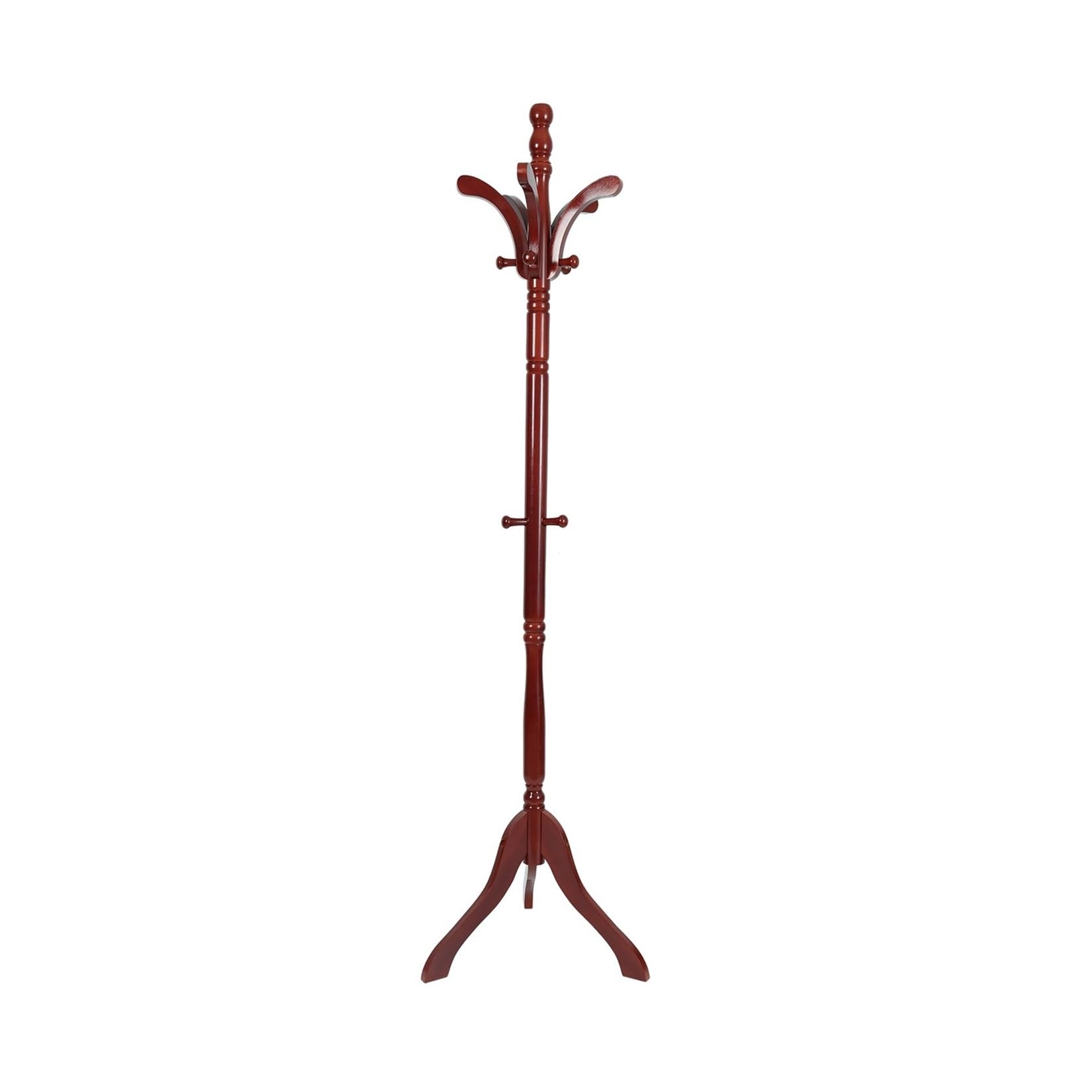 YQINQIN83B Organizer Rack Wooden Coat Rack Stand Height Adjustable Entryway for Bedroom