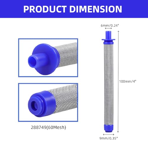 Image of Spray Gun Filter 288749 - 60 Mesh Fit for Graco SG Series - 15PK