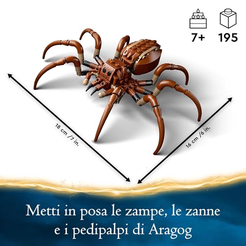 Harry Potter Aragog nella Foresta Proibita, Grande Ragno Giocattolo da Costruire con Parti Snodabili, Giochi di Magia per Bambini e Bambine da 7 Anni in su con 2 Minifigure e Accessori 76434 - Lego - Immagine 2