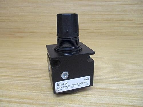 SCHRADER BELLOWS R75-02C 1/4 INCH Ports, Regulator, 0-125, PSIG