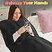 Buyplus Infrared Sauna Blanket, Portable Infrared Blanket for Relaxation, Sauna for Home Use with 95-167°F Temp Range & 30-60 Minutes Timer, 6'Lx2.6'W