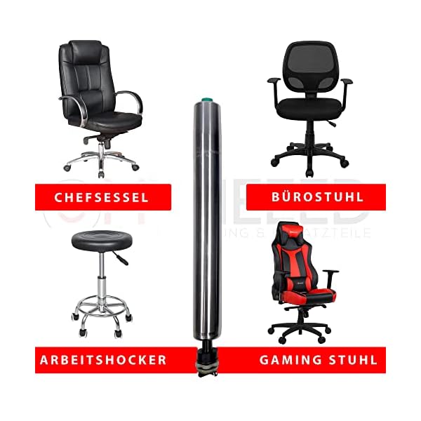 MYNEEED Gasdruckfeder Bürostuhl Ersatzteile Compact - Ersatz Gasfeder bis 200 kg für Drehstuhl Chefsessel - Stufenlos… – Bild 6