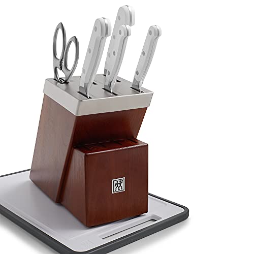 ZWILLING Pro Le Blanc 7pc SelfSharpening Knife Block Set All Knife Sets