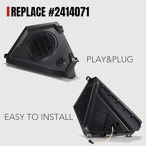 HAKA TOUGH Speaker Pods for Polaris Slingshot Accessories 2018-2020, Speaker Enclosures for Slingshot SLR SL R Side Panel Pod Enclosures, Replace OEM 2414071 by HAKA TOUGH - Image 4