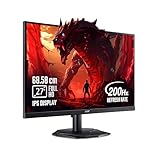 acer Nitro KG271 X1 27 Inch IPS Full HD Backlit LED Gaming Monitor I 0.5 MS Response I 200Hz Refresh Rate I SRGB 99%, HDR 10 I 2xHDMI, 1xDP I Stereo Speakers I AMD FreeSync Premium I Eye Care (Black)