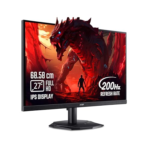 acer Nitro KG271 X1 27 Inch IPS Full HD Backlit LED Gaming Monitor I 0.5 MS Response I 200Hz Refresh Rate I SRGB 99%, HDR 10 I 2xHDMI, 1xDP I Stereo S