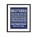 Brother Rules Paper Art Print | Brother Wall Art | Brother Sign | Shared Boys Room | Brother Playroom | Boy Playroom | Brother Gift | Brother Decor