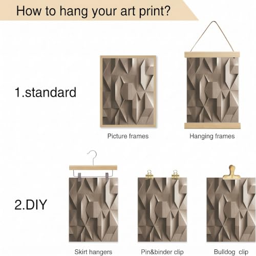Polygones modernes photo sur toile tableau décoration murale chic