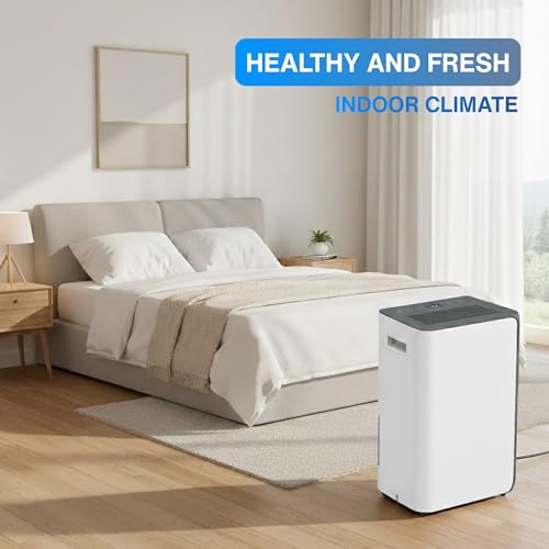 Vonia Deumidificatore - Deumidifica Al Giorno - Deumidificatore - Adatto Per Soggiorno - Camera Da Letto - Bagno - Bianco (20L) - 6