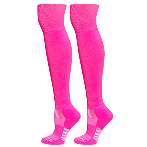 Extreme Over The Knee Sports Socks - Neon Pink