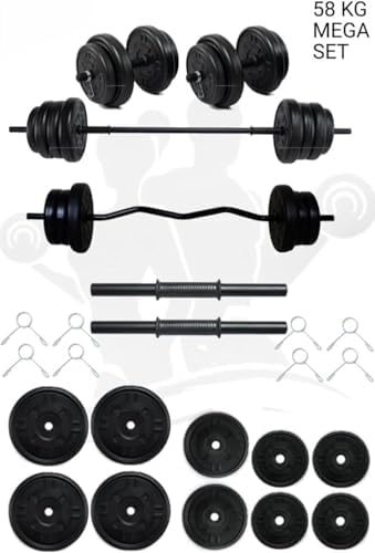 Moccastyle 58 Kg Z Barlı Megaset Halter Seti Ve Dambıl Seti - Görsel 3