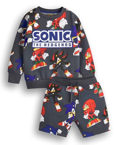 Ensemble Sonic The Hedgehog sweat short garçon cadeau idéal pour enfant fan de jeux vidéo Shadow