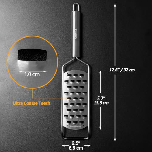 Image of Ultra Coarse Grater & Hand Held Cheese Grater for Kitchen