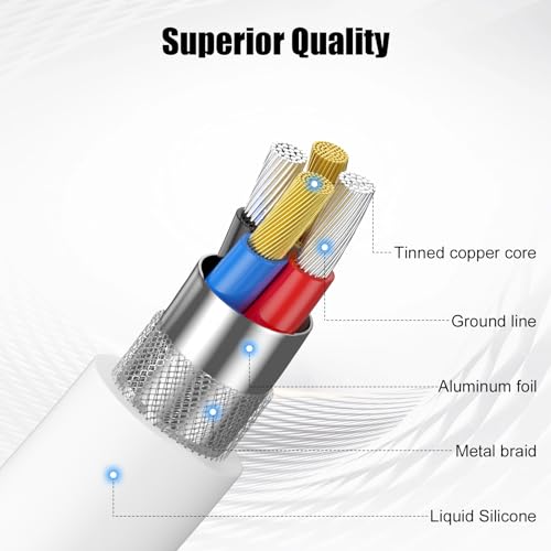 Xiaomeen XIAOMEEN- Car Apple Carplay Cable, 3Ft Car Charger Cord thumb #2