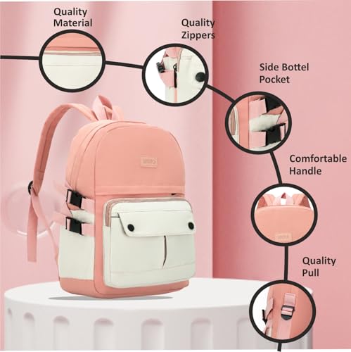 Image of Tinytot 30 Litre Japanese Korean Style School Bag Water-Resistant Laptop & Travel Backpack - Unisex Large 18 Inches Multipurpose Student Backpack for Boys & Girls, Men & Women